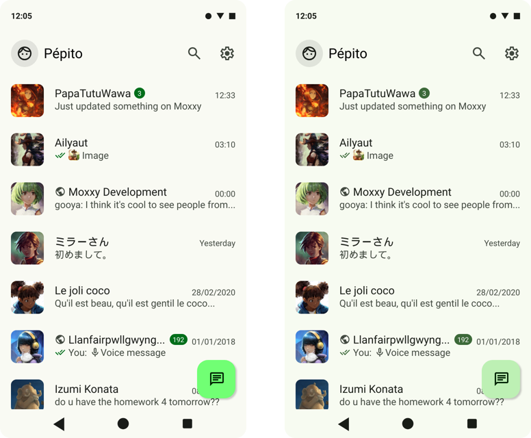 Before/after palette correction Before/after palette correction